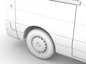 renault master l2h1 van 2020 3D Model