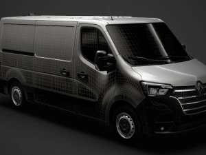 renault master l2h1 van 2020 3D Model