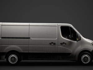 renault master l2h1 van 2020 3D Model