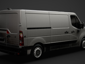 renault master l2h1 van 2020 3D Model