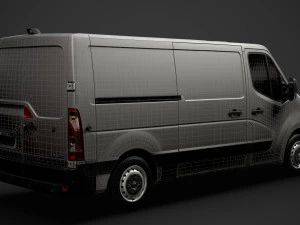 renault master l2h1 van 2020 3D Model