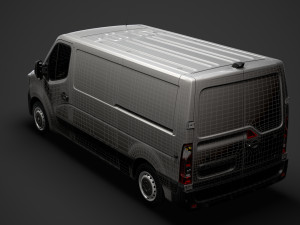 renault master l2h1 van 2020 3D Model