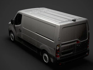 renault master l2h1 van 2020 3D Model