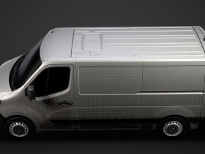 renault master l2h1 van 2020 3D Model