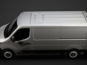 renault master l2h1 van 2020 3D Model