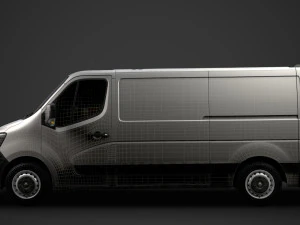 renault master l2h1 van 2020 3D Model