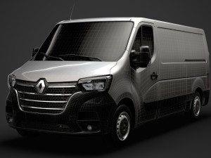renault master l2h1 van 2020 3D Model