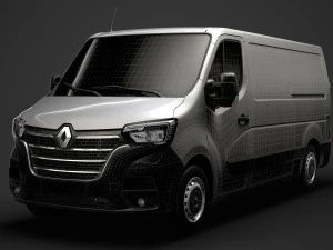 renault master l2h1 van 2020 3D Model