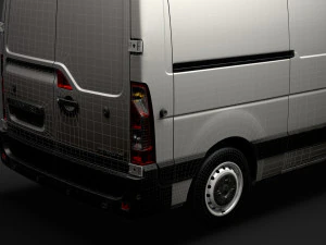 renault master l2h1 van 2020 3D Model