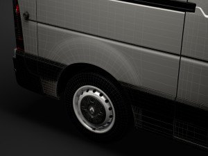 renault master l2h1 van 2020 3D Model