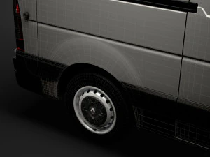 renault master l2h1 van 2020 3D Model