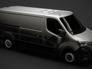 renault master l2h1 van 2020 3D Model