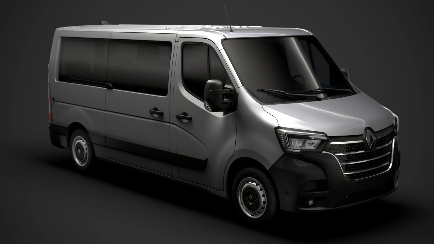 renault master l2h1 windowvan 2020 3D Model .c4d .max .obj .3ds .fbx .stl .blend 