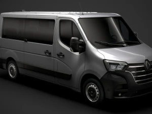 renault master l2h1 furgone finestrato 2020 Modello 3D