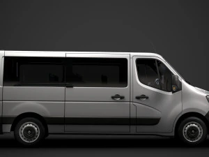 renault master l2h1 windowvan 2020 3D Model