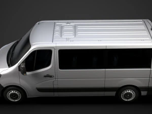 renault master l2h1 windowvan 2020 3D Model