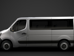 renault master l2h1 windowvan 2020 3D Model