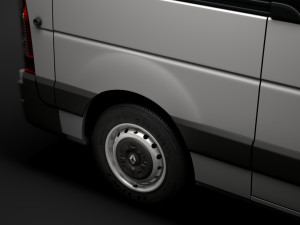renault master l2h1 windowvan 2020 3D Model