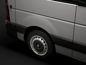 renault master l2h1 windowvan 2020 3D Model
