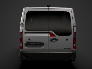 renault master l2h1 windowvan 2020 3D Model