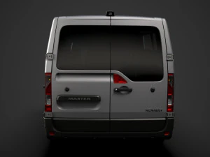 renault master l2h1 windowvan 2020 3D Model