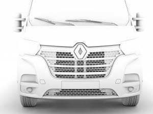 renault master l2h1 windowvan 2020 3D Model