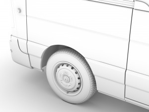 renault master l2h1 windowvan 2020 3D Model