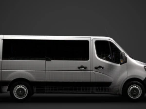 renault master l2h1 windowvan 2020 3D Model