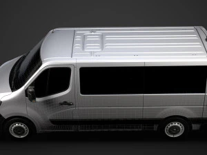 renault master l2h1 windowvan 2020 3D Model