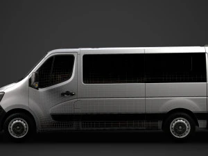 renault master l2h1 windowvan 2020 3D Model