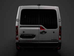 renault master l2h1 windowvan 2020 3D Model
