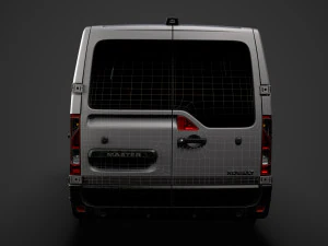 renault master l2h1 windowvan 2020 3D Model