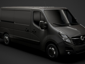 vauxhall movano l2h1 van 2020 3D Model