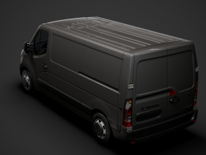 vauxhall movano l2h1 van 2020 Model 3D