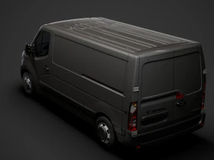 vauxhall movano l2h1 van 2020 3D Model