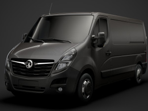 vauxhall movano l2h1 van 2020 Model 3D