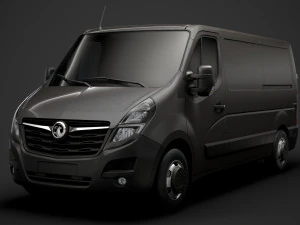 vauxhall movano l2h1 van 2020 3D Model