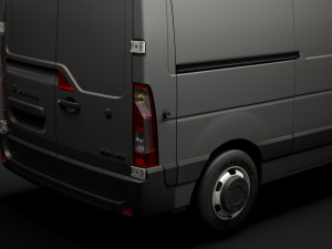 vauxhall movano l2h1 van 2020 Model 3D