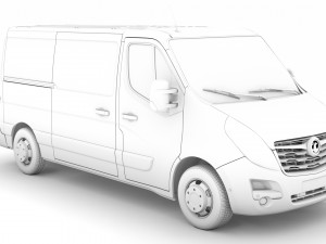 vauxhall movano l2h1 van 2020 Model 3D