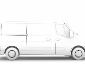 vauxhall movano l2h1 van 2020 Model 3D