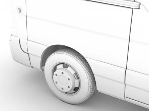 vauxhall movano l2h1 van 2020 3D Model