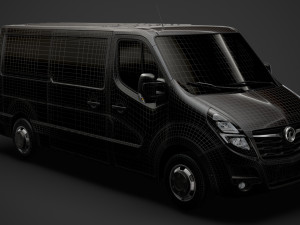 vauxhall movano l2h1 van 2020 Model 3D
