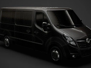 vauxhall movano l2h1 van 2020 3D Model