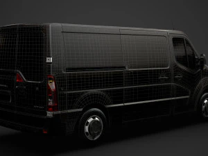 vauxhall movano l2h1 van 2020 3D Model