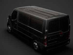 vauxhall movano l2h1 van 2020 3D Model