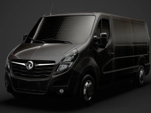 vauxhall movano l2h1 van 2020 3D Model