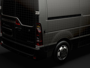 vauxhall movano l2h1 van 2020 Model 3D