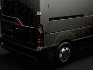 vauxhall movano l2h1 van 2020 3D Model