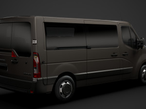vauxhall movano l2h1 windowvan 2020 Modelo 3D