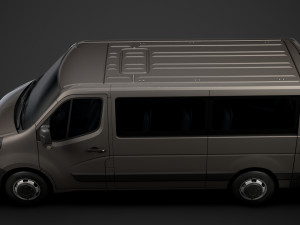 vauxhall movano l2h1 windowvan 2020 Modelo 3D